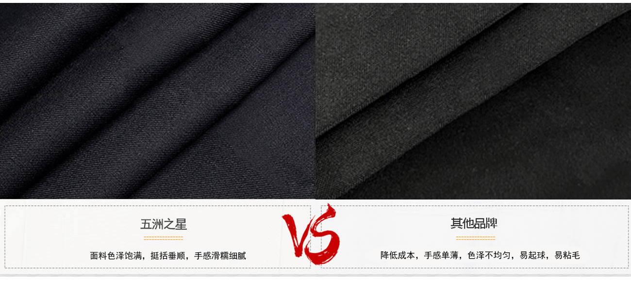休閑西服正裝價格和面料有關