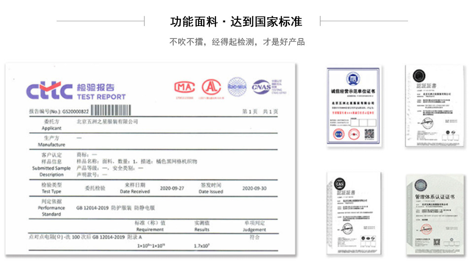 三合一硬殼沖鋒衣營業(yè)執(zhí)照及資質(zhì)證書