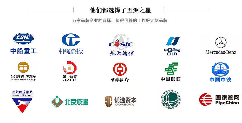 三合一硬殼沖鋒衣多家合作企業(yè)案例