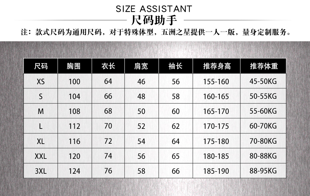 煤礦井下反光阻燃工作服—尺寸尺碼